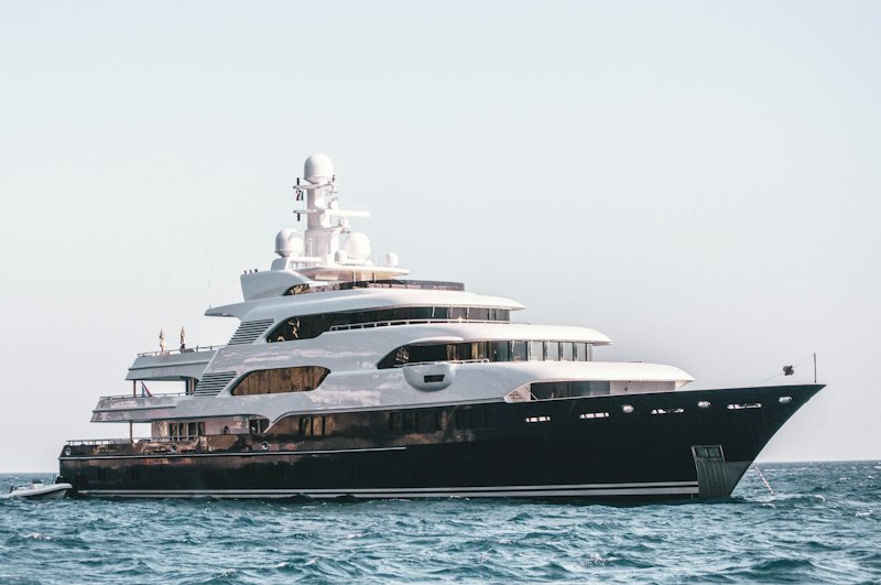 Yacht at sea